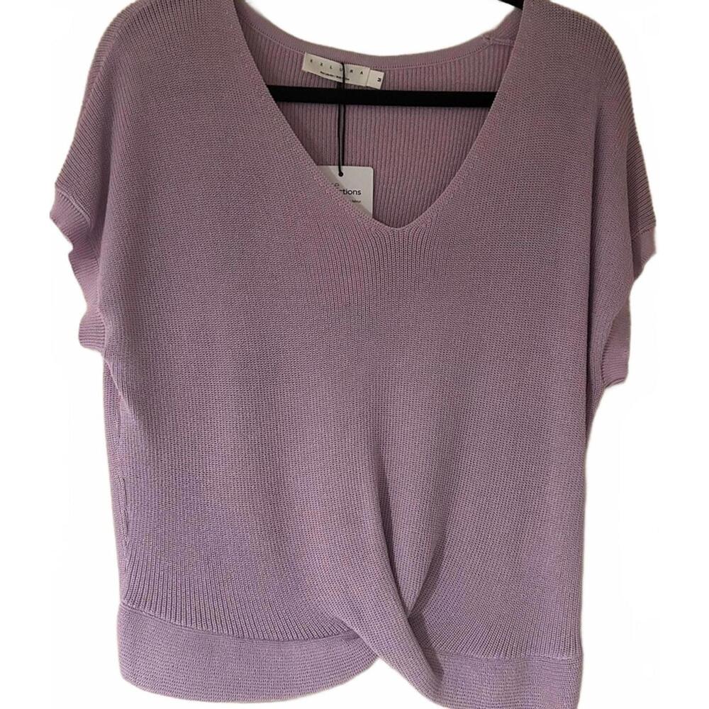 EXLURA Lavender V-Neck Women's Sweater